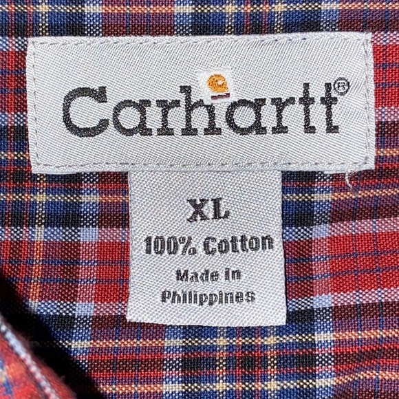 Carhartt XL Plaid Long Sleeved Button Down  Westerncore Cowboycore Shirt: 4271 - Picture 7 of 9